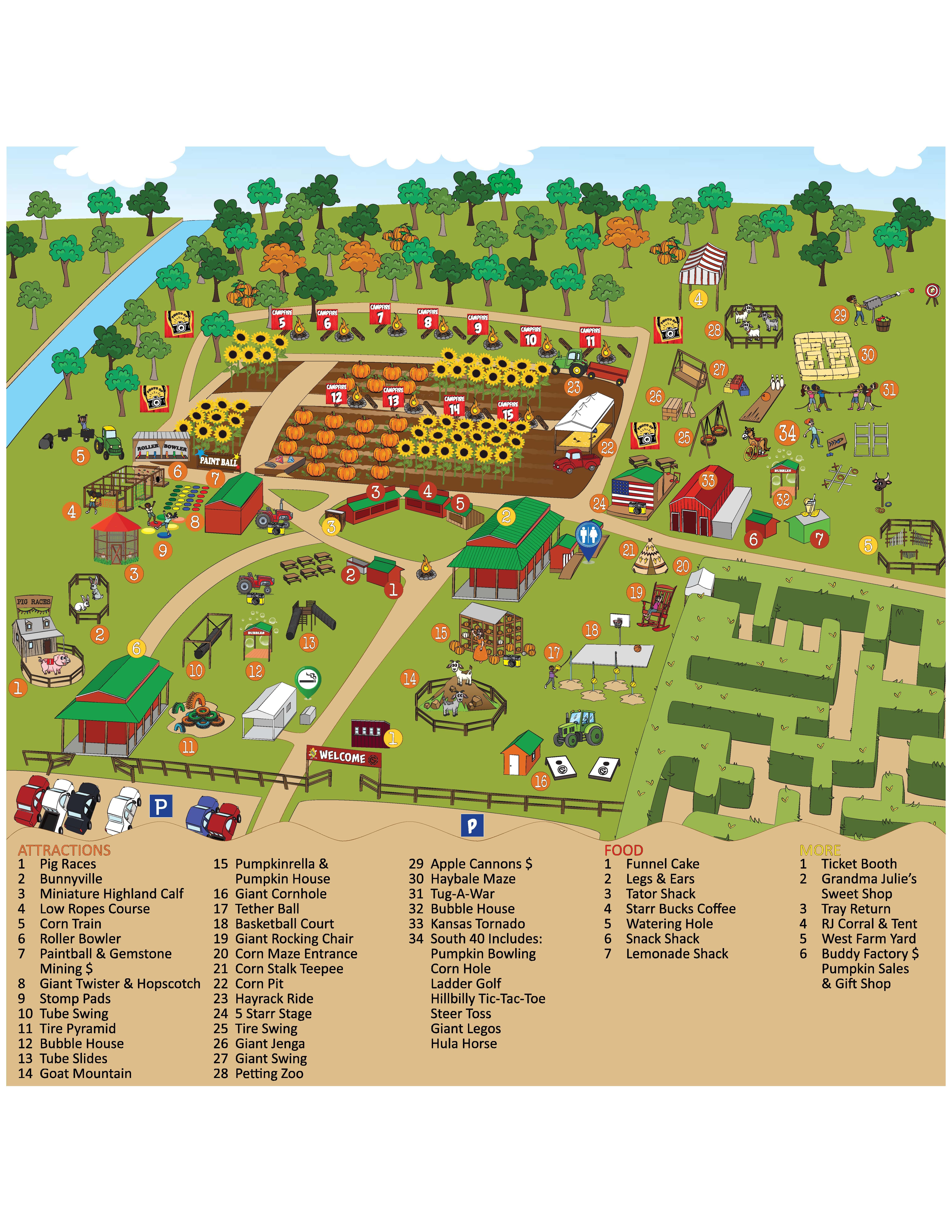 2025 Garys Farm Fest Map