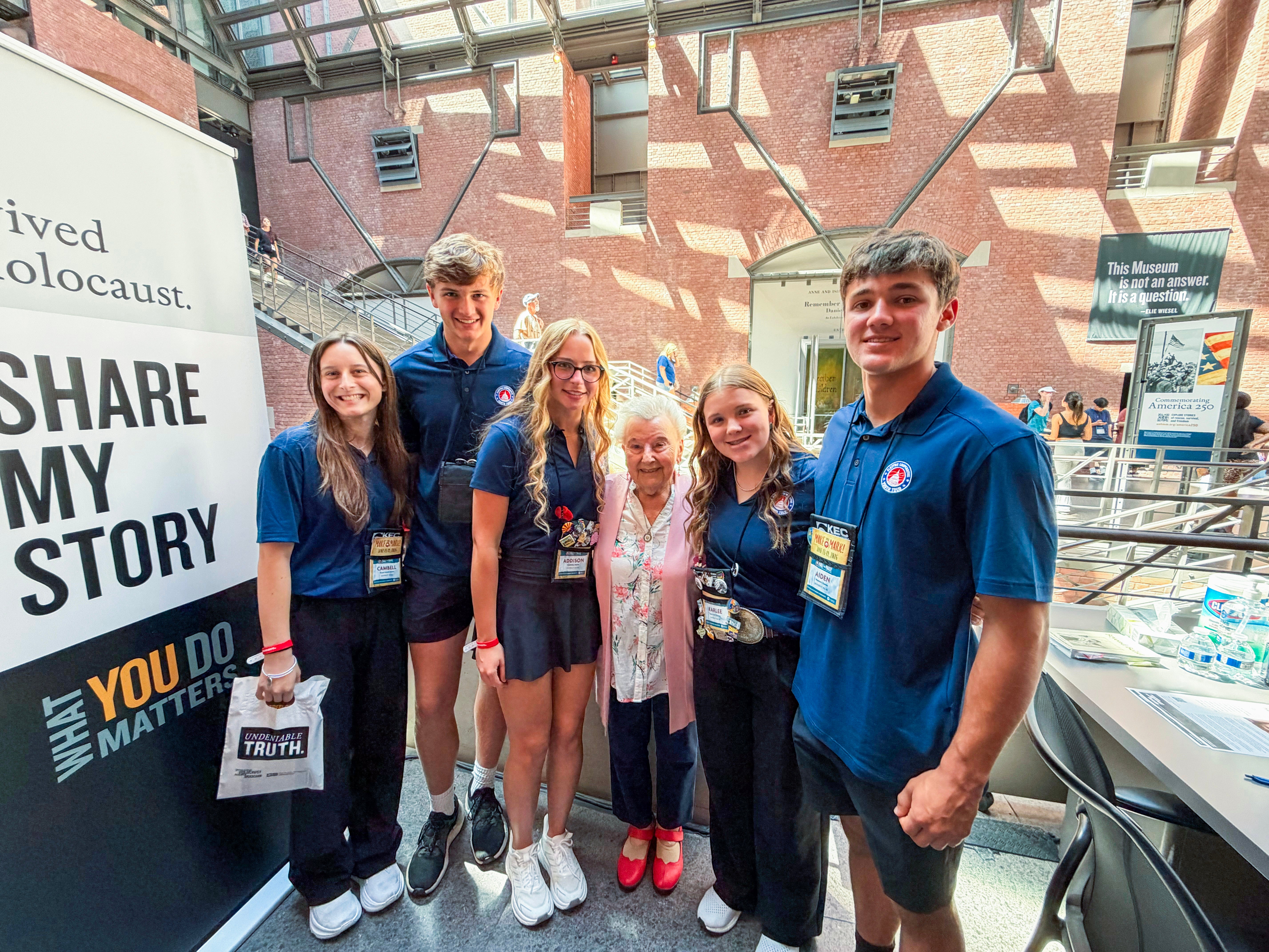 Students with Ruth Elenberg Eisenberg