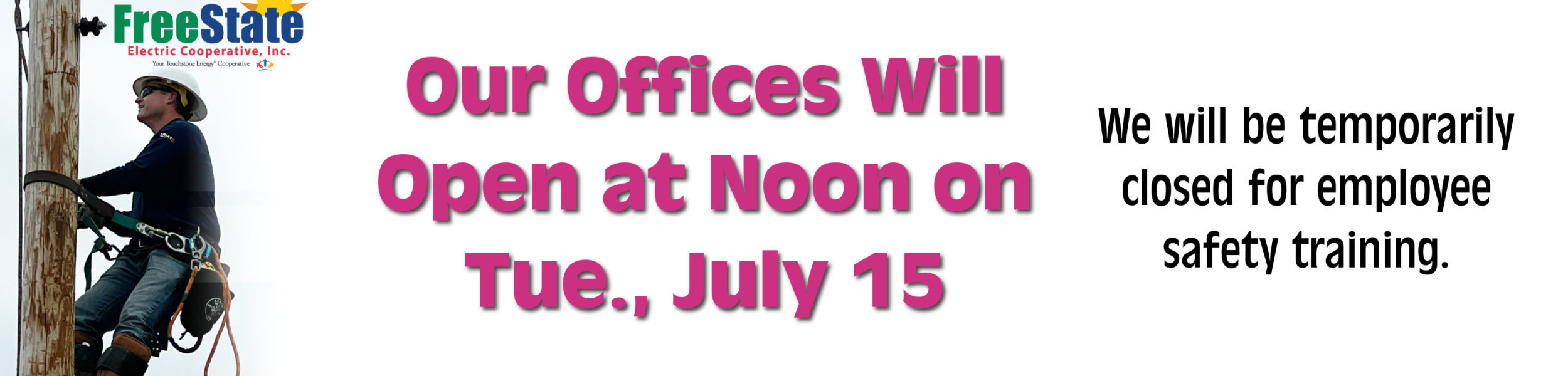 Offices closed July 15