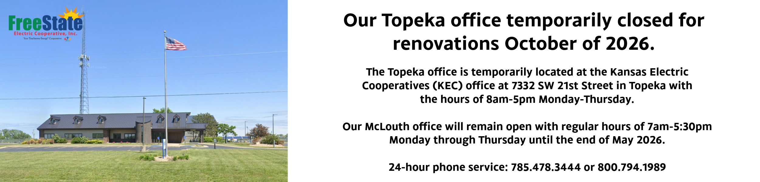 Topeka Temporary Office Hours