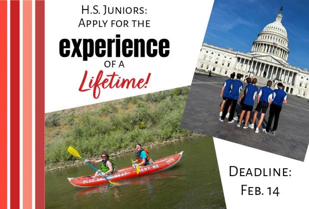 girls canoeing and boys at the US Capitol