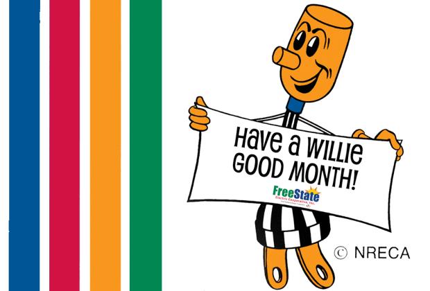 Willie Wiredhand wishes you a willie good month